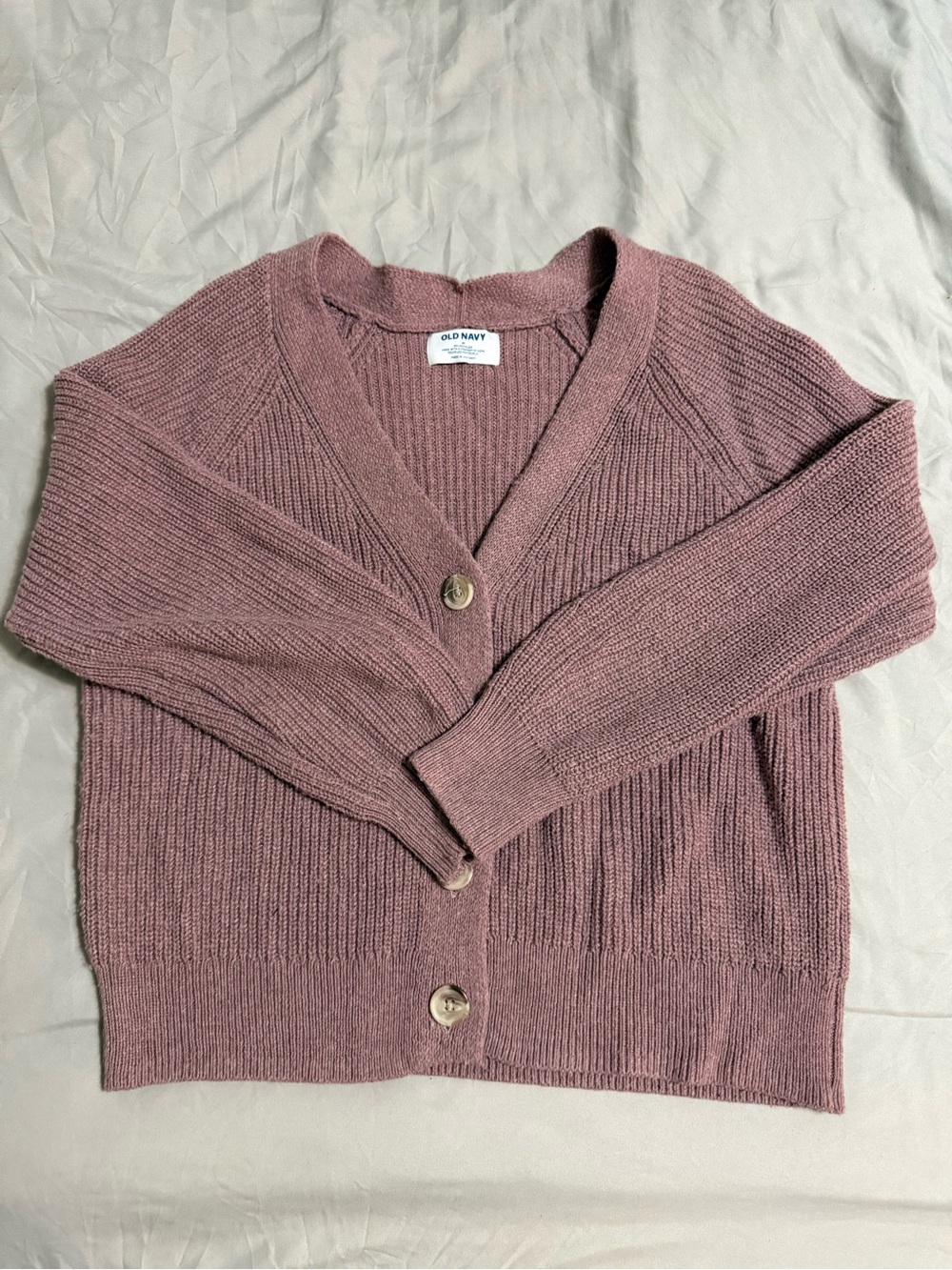 Old Navy Dusty Rose Button-Front Cardigan